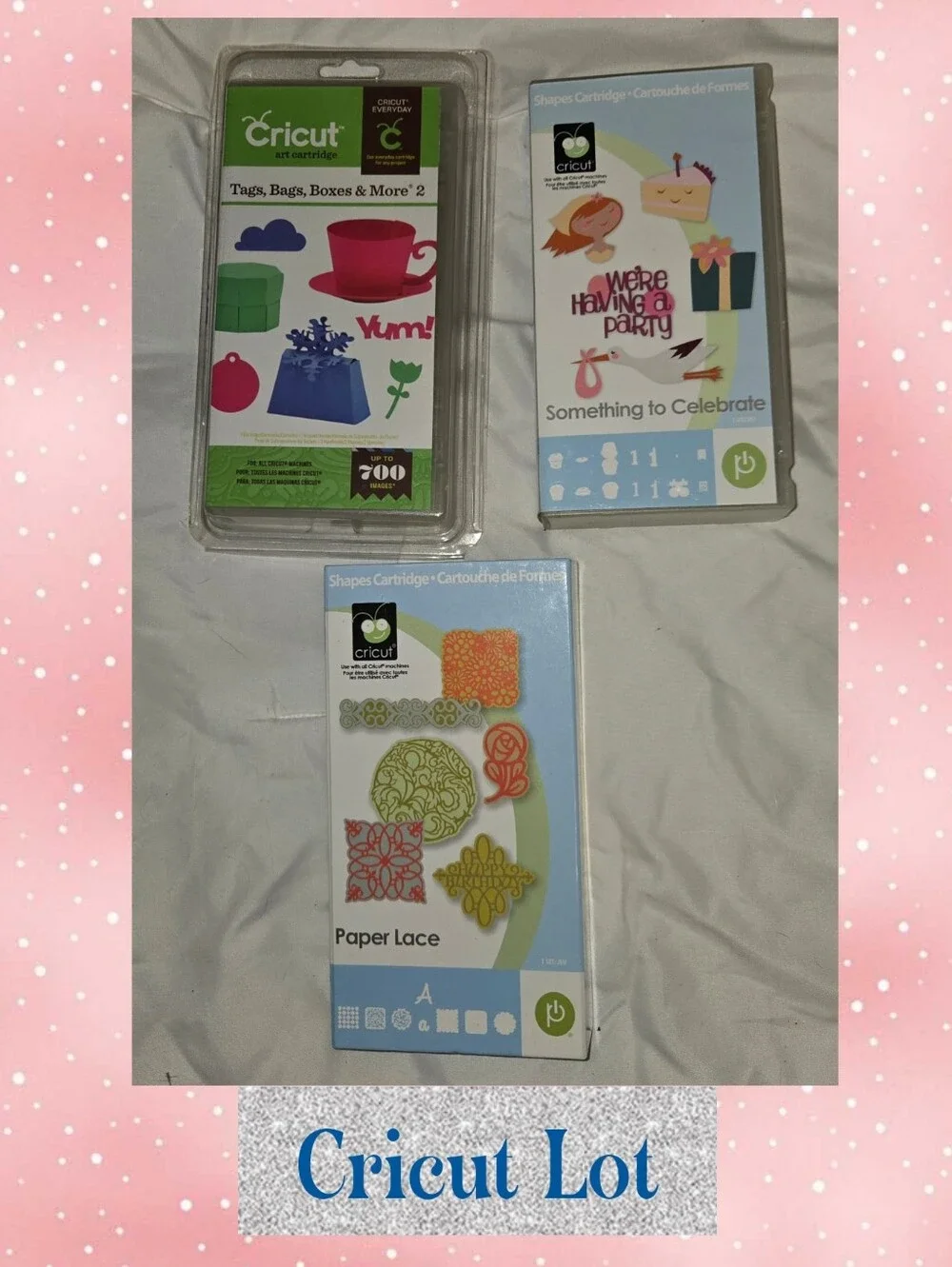 Cricut Cartridge Lot Of 3
